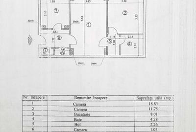 Apartament cu 2 camere în Timpuri Noi