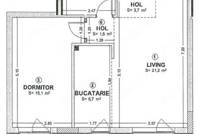 Apartament cu 2 camere semidecomandat în Bulgaria