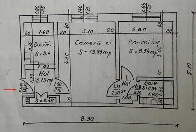 Apartament cu 2 camere semidecomandat în Valea Muscelului - 1