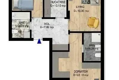 Apartament cu 3 camere decomandat în Theodor Pallady - 1