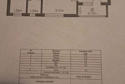 Apartament cu 2 camere semidecomandat în Central
