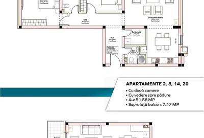 Apartament cu 3 camere în Livezeni - 3