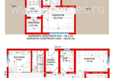 Casă cu 4 camere în Tărtășești - 10