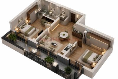 Apartament cu 2 camere semidecomandat în Theodor Pallady - 2