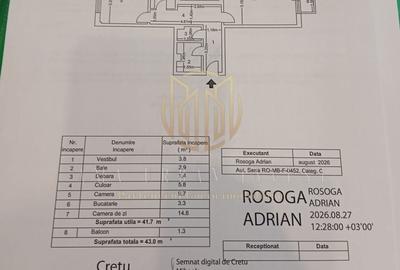 Apartament cu 2 camere decomandat în Berceni