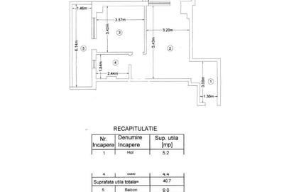 Apartament cu 2 camere semidecomandat în Bucium - 2