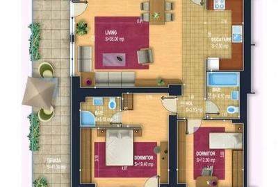 Apartament cu 3 camere decomandat în Dristor - 2