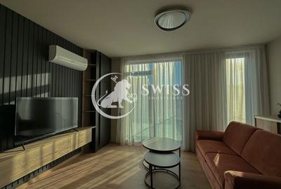 Apartament cu 2 camere semidecomandat, mobilat în Central