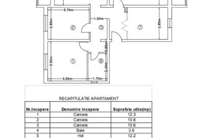 Apartament cu 4 camere decomandat în Cug