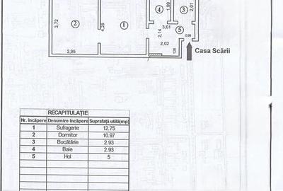 Apartament cu 2 camere semidecomandat în Micro 19
