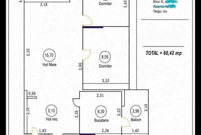 Apartament cu 3 camere în Central - 8