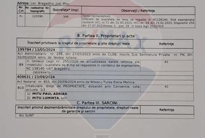 Teren de 2944 mp, în Central