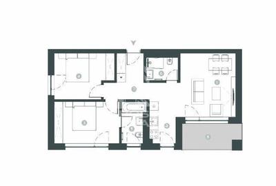 Apartament cu 3 camere decomandat în Iosefin