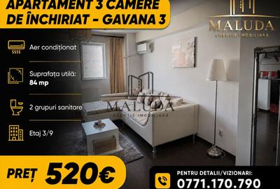 Apartament cu 3 camere decomandat, mobilat în Găvana 3