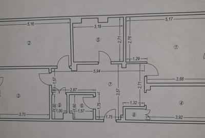 Apartament cu 3 camere decomandat în Central - 1