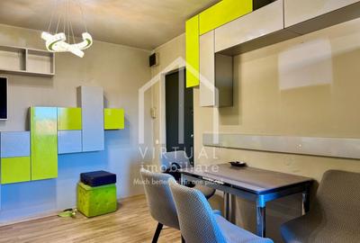Apartament cu 3 camere semidecomandat, mobilat în Central