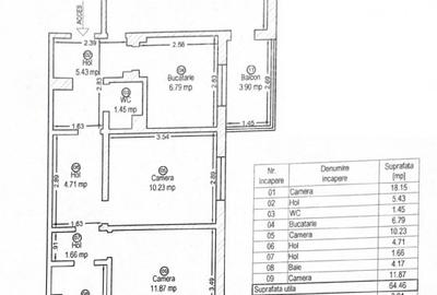 Apartament cu 3 camere decomandat în Freidorf