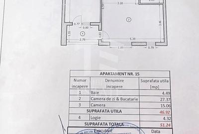 Apartament cu 2 camere semidecomandat în Rahova
