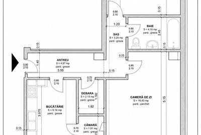Apartament cu 2 camere decomandat în Decebal