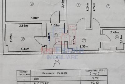 Apartament cu 3 camere decomandat în Filiași