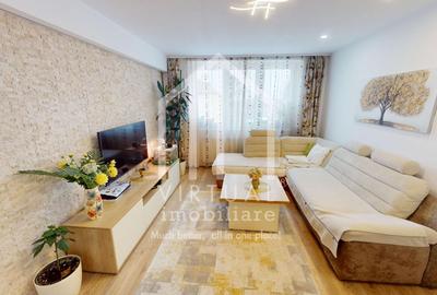 Apartament cu 3 camere semidecomandat, mobilat în Hipodrom 1