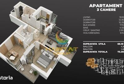 Apartament cu 3 camere decomandat în Berceni - 2