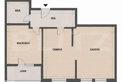 Apartament cu 2 camere semidecomandat în Mărăști - 2