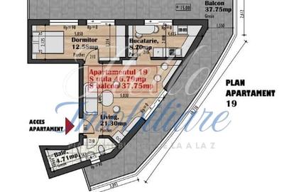 Apartament cu 2 camere semidecomandat în Iris