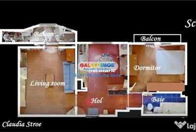 Apartament cu 2 camere decomandat în Eroii Revoluției