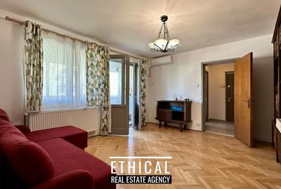 Apartament cu 3 camere semidecomandat, mobilat în Veteranilor