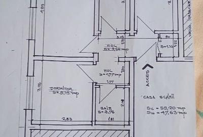 Apartament cu 3 camere decomandat în Central - 1