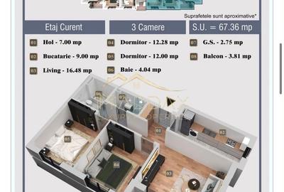 Apartament cu 2 camere decomandat în Chiajna - 8