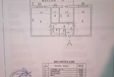 Apartament cu 2 camere decomandat în Central