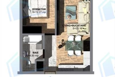 Apartament cu 2 camere decomandat în Torontalului - 8