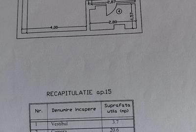 Garsonieră decomandată în Virtuții