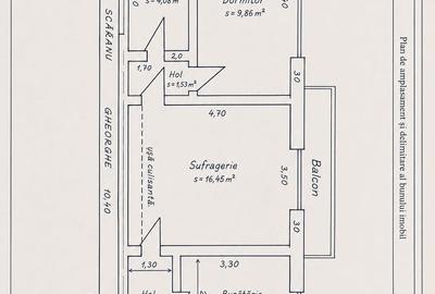 Apartament cu 2 camere semidecomandat în Republicii
