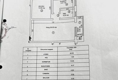Apartament cu 2 camere decomandat în Central