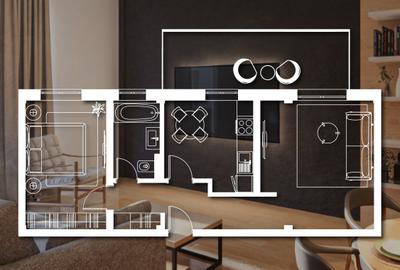 Apartament cu 2 camere decomandat în Est