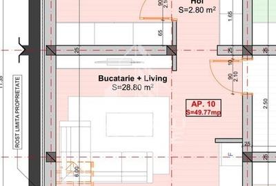 Apartament cu 3 camere semidecomandat în Giroc - 22