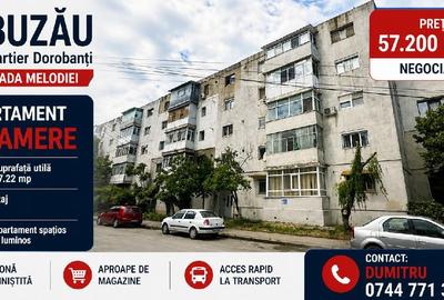 Apartament cu 2 camere semidecomandat în Micro 5