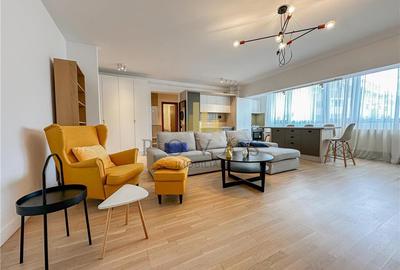 Apartament cu 3 camere semidecomandat, mobilat în Herăstrău
