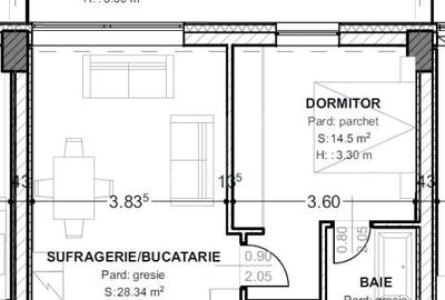 Apartament cu 2 camere semidecomandat în Central