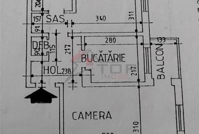 Apartament cu 2 camere decomandat în Podul de Fier