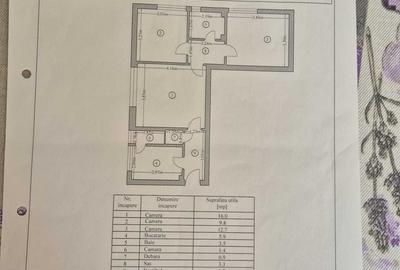Apartament cu 3 camere semidecomandat în Iancului