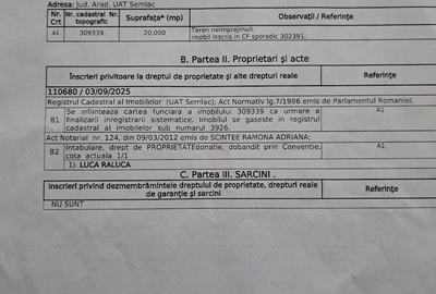Teren de 20000 mp, în Semlac - 3