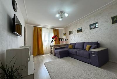 Apartament cu 2 camere semidecomandat, mobilat în Metalurgie