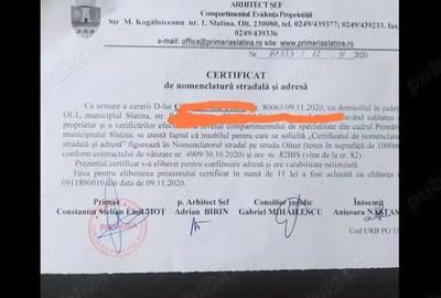 Teren de 1000 mp, în Exterior Vest