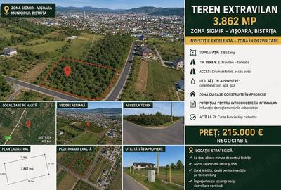 Teren de 3862 mp, în Sigmir