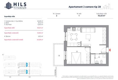 Apartament cu 2 camere decomandat în Theodor Pallady - 2