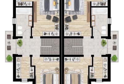 Duplex cu 4 camere cu Teren 269 Mp în Remetea Mare - 6